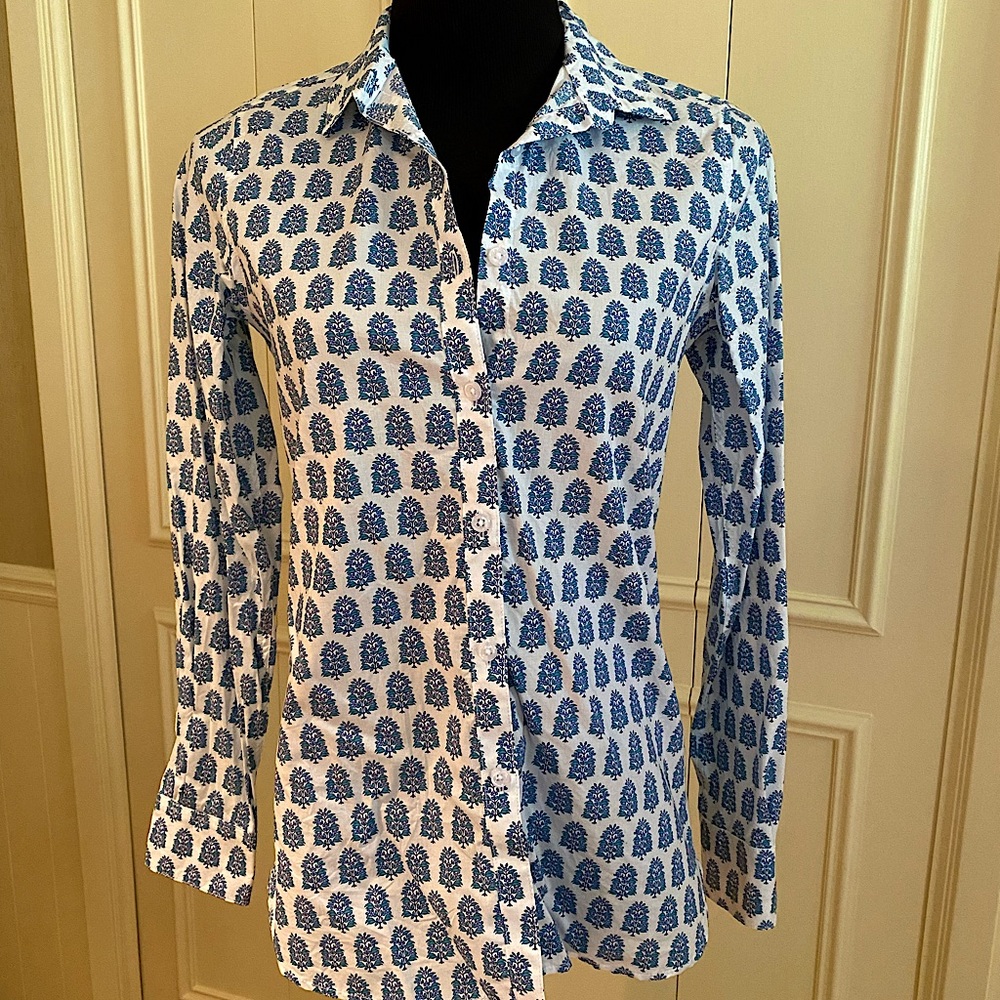 Like New Garnet Hill 100% Cotton Shirt